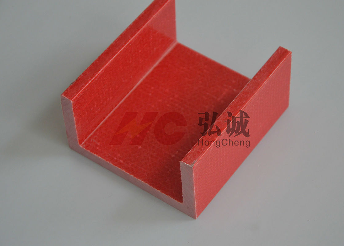 Las formas estructurales rojas 180 del canal U/de la fibra de vidrio segundo alta resistencia de arco